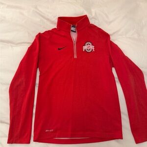 Nike Red Ohio State Dri-FIT Quarter-Zip